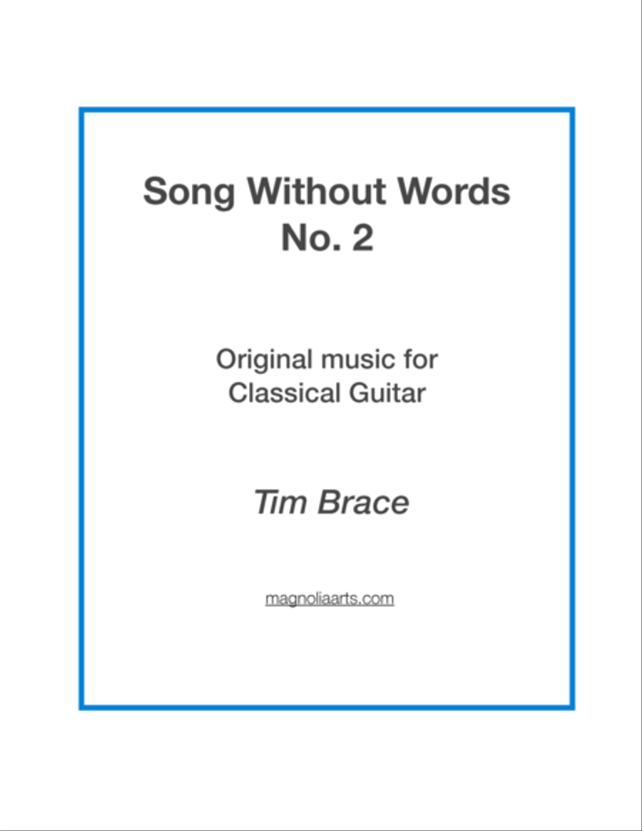 Song Without Words No. 2 Guitar Solo scores gallery preview page 1