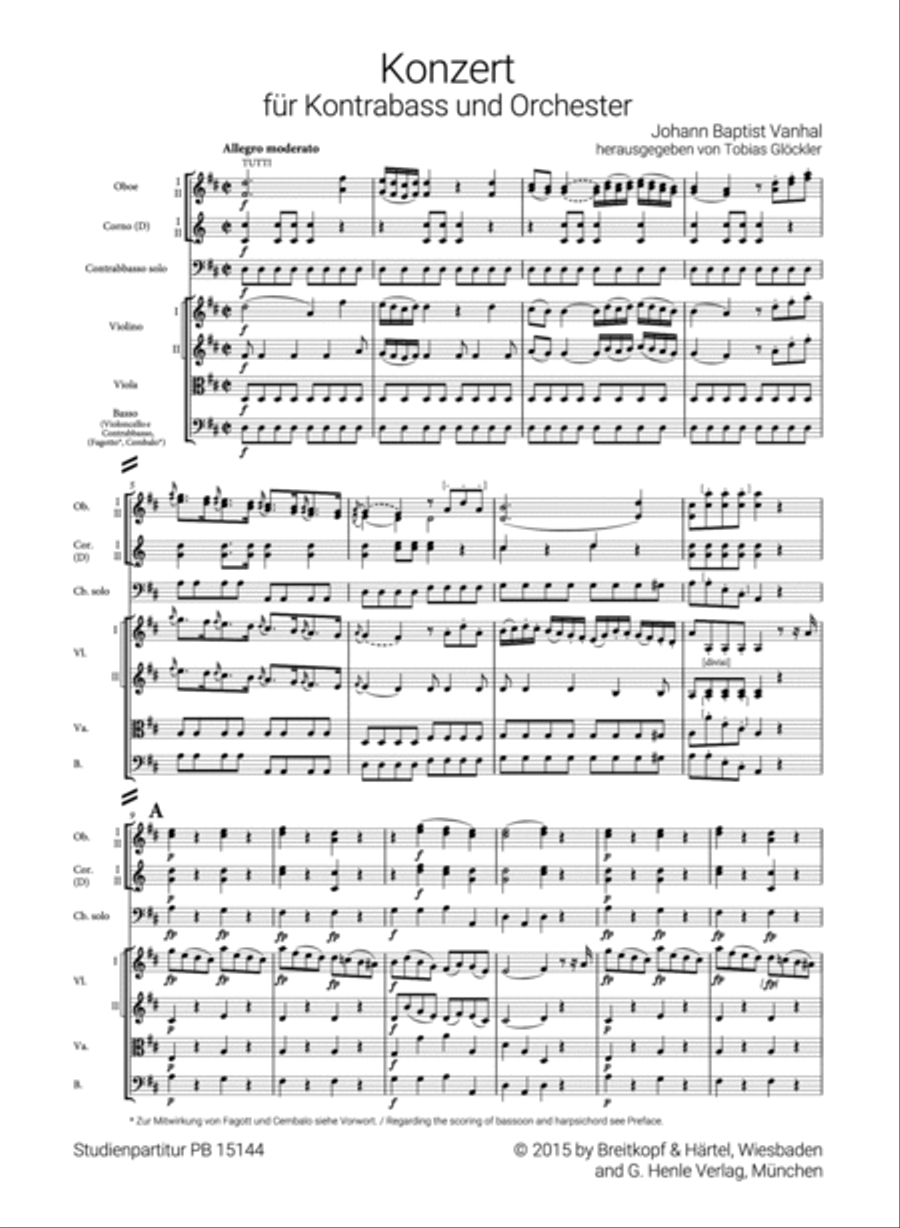 Double Bass Concerto Orchestra scores gallery preview page 2
