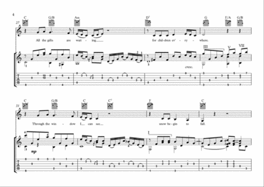 The Greatest Gift Of All Electric Guitar scores gallery preview page 4