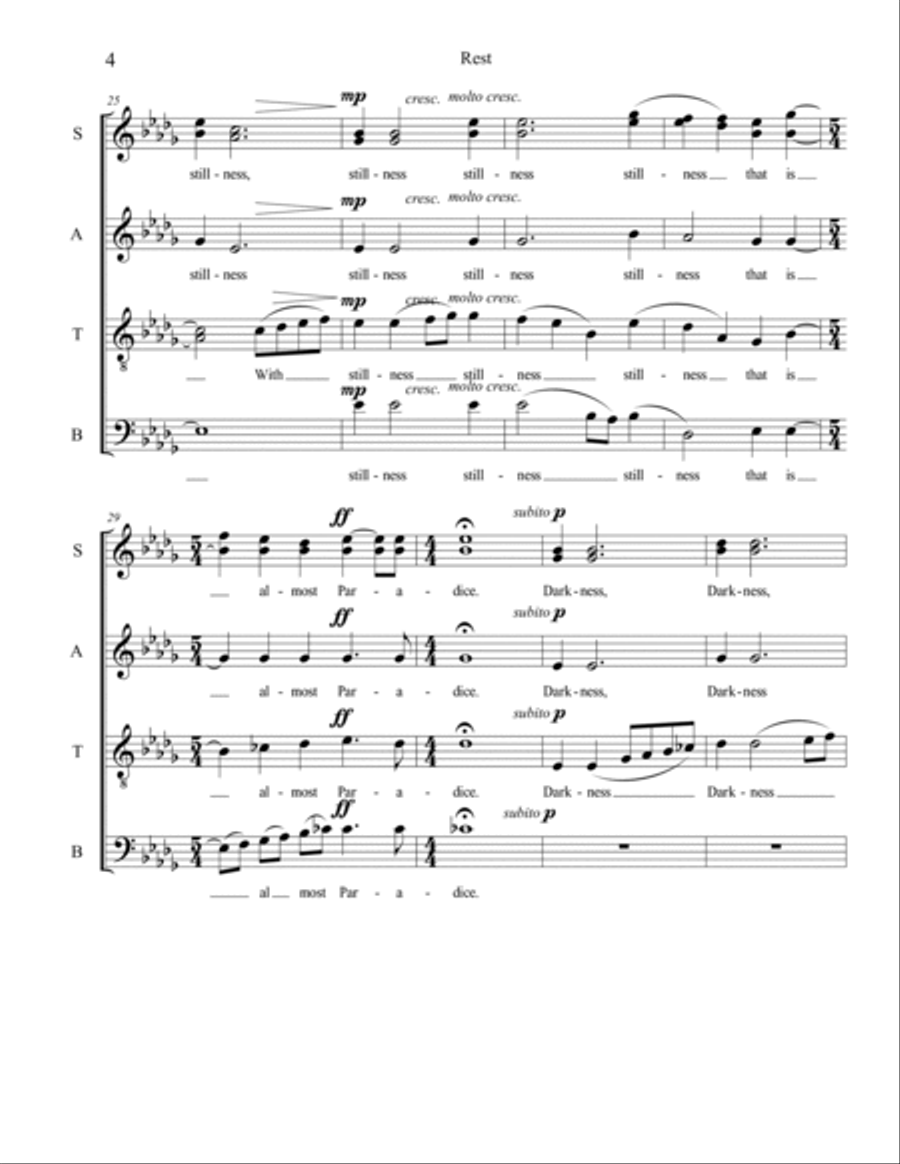 Rest Rest 4-Part scores gallery preview page 4