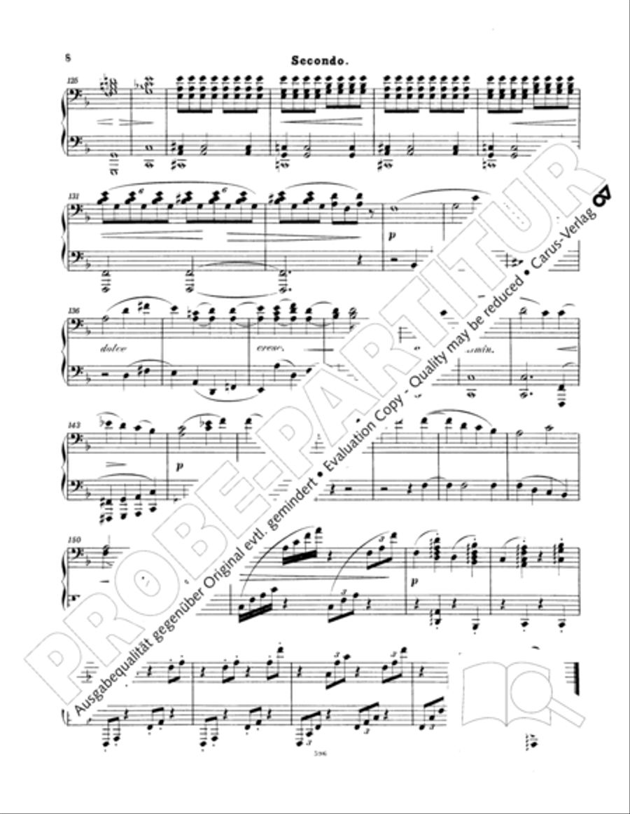 Ein Deutsches Requiem (German Requiem) Piano Duet scores gallery preview page 17