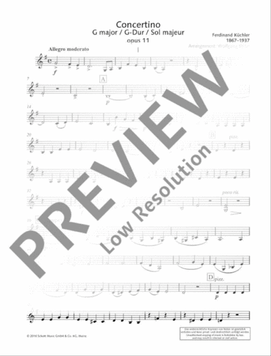 Concertino G major Violin scores gallery preview page 3