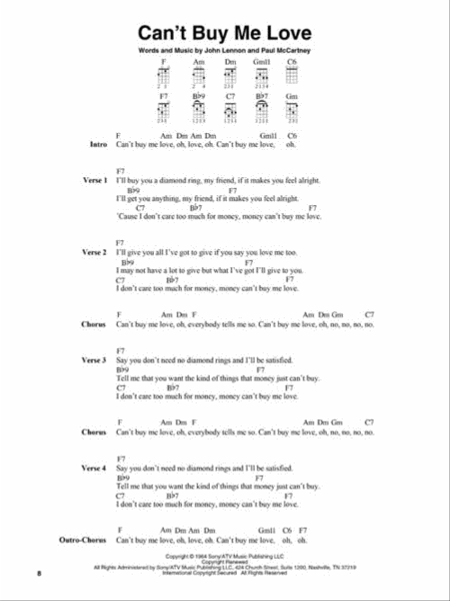 The Beatles for Fingerstyle Ukulele