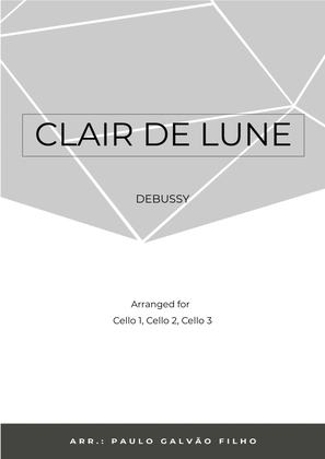 Book cover for CLAIR DE LUNE - CELLO TRIO