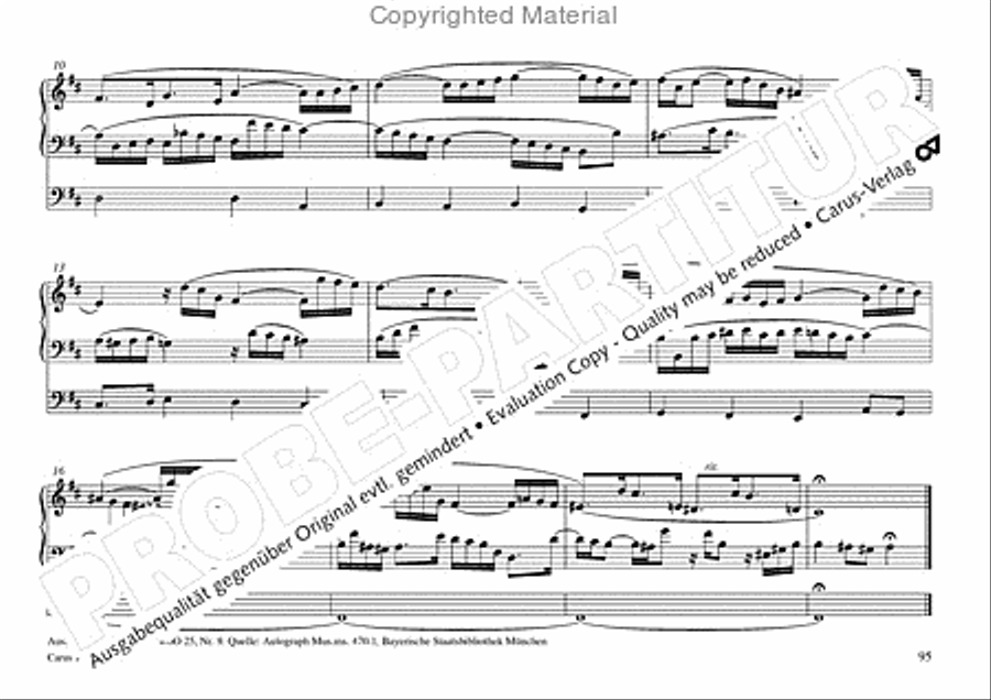 Freiburger Orgelbuch: Stammteil Organ Solo scores gallery preview page 96