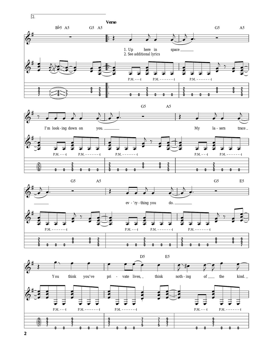 Electric Eye Electric Guitar scores gallery preview page 2