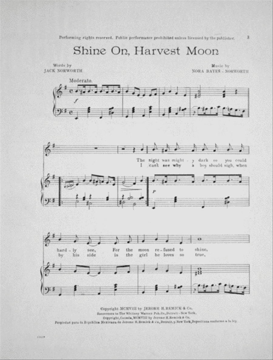 Shine On, Harvest Moon Voice scores gallery preview page 2