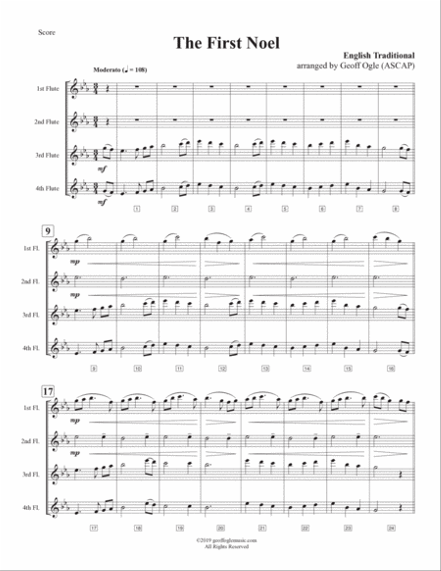 The First Noel Woodwind Quartet scores gallery preview page 2