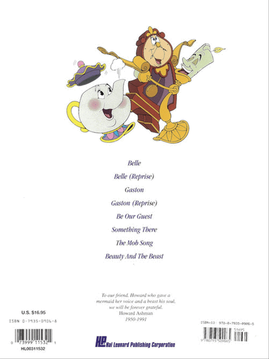 Beauty and the Beast Piano, Vocal, Guitar scores gallery preview page 6