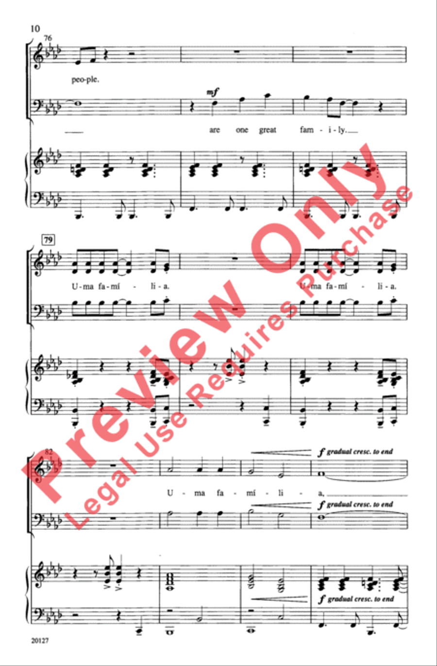 Uma Familia 3-Part scores gallery preview page 10