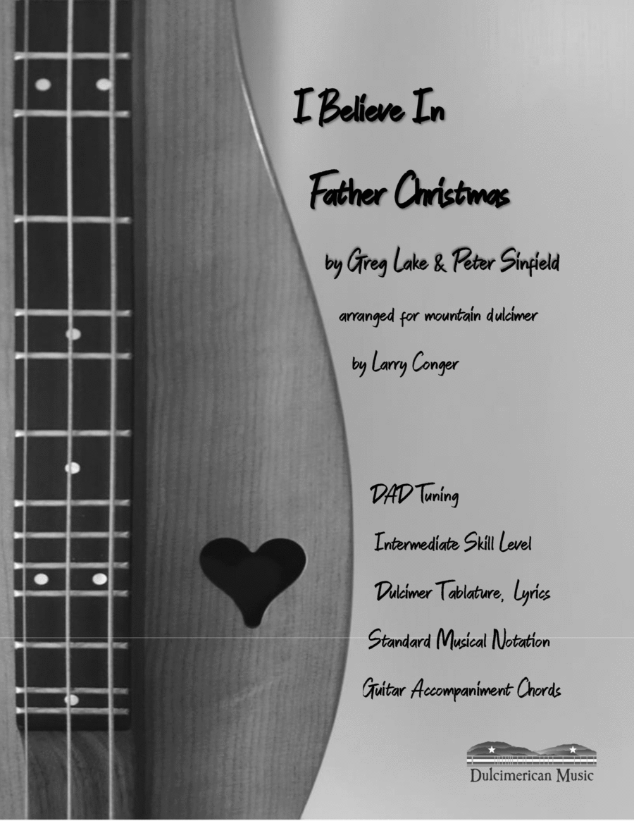 I Believe In Father Christmas Dulcimer scores gallery preview page 1