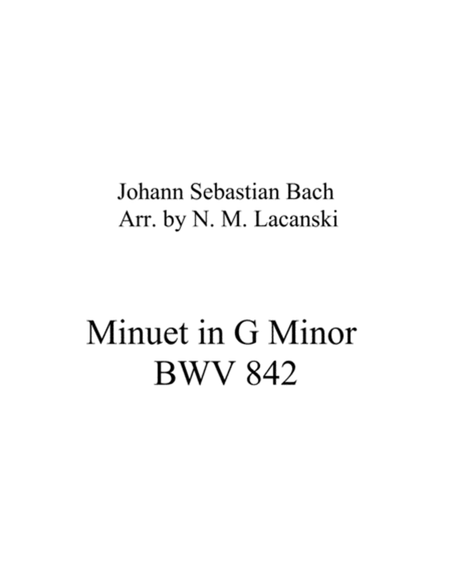 Minuet in G Minor BWV 842 image number null