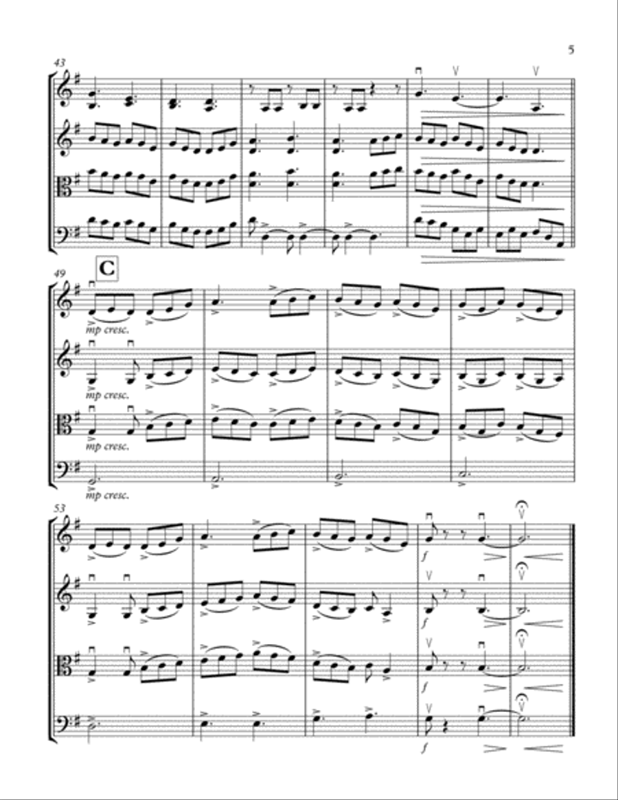 The Blarney Pilgrim for String Trio String Trio scores gallery preview page 5
