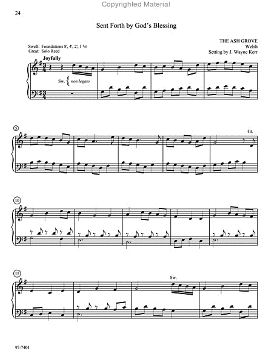 This Wondrous Mystery: Ten Preludes on Communion Hymns for Manuals Organ scores gallery preview page 21