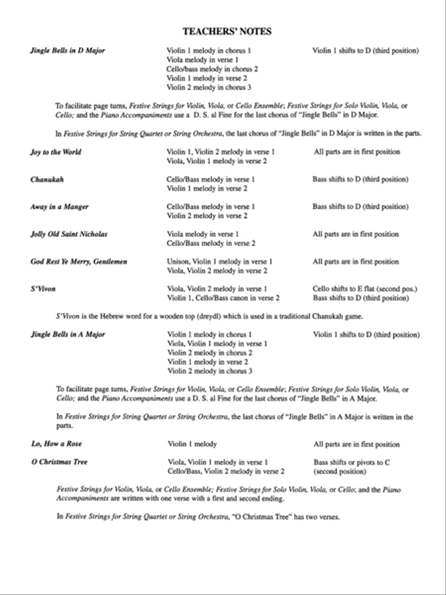 Festive Strings for String Quartet or String Orchestra String Quartet scores gallery preview page 4
