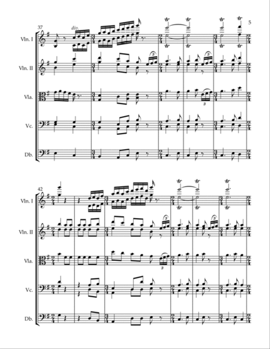 8 Russian Folksongs Christmas Carol String Orchestra scores gallery preview page 5