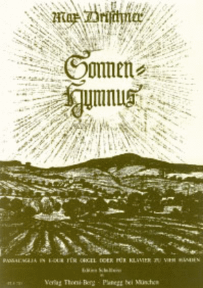 Book cover for Sonnenhymnus - Passacaglia in E-Dur