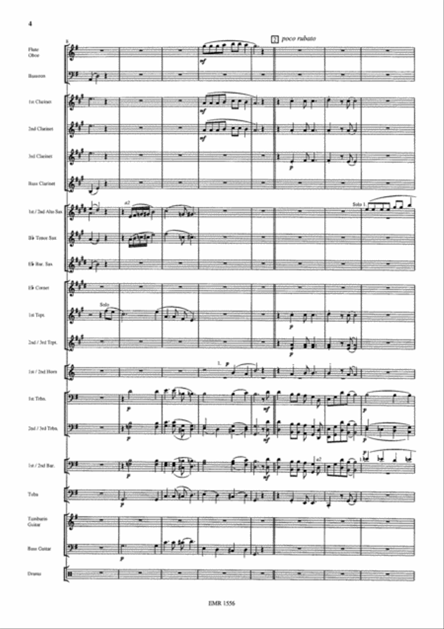 Gospel Train Concert Band scores gallery preview page 4