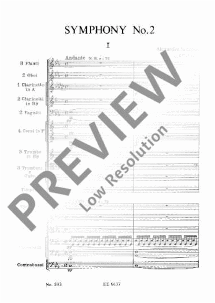 Symphony No. 2 C minor Orchestra scores gallery preview page 10