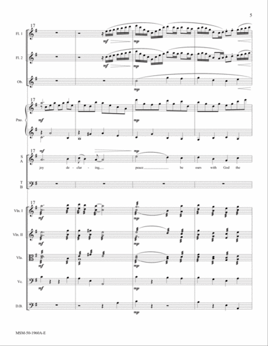 Songs in the Night at Jesus' Birth (Downloadable Orchestral Score) Choir scores gallery preview page 6
