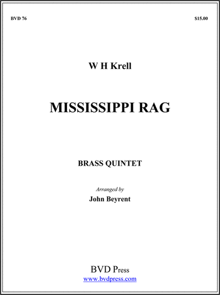 Mississippi Rag by John Beyrent Brass Quintet - Sheet Music