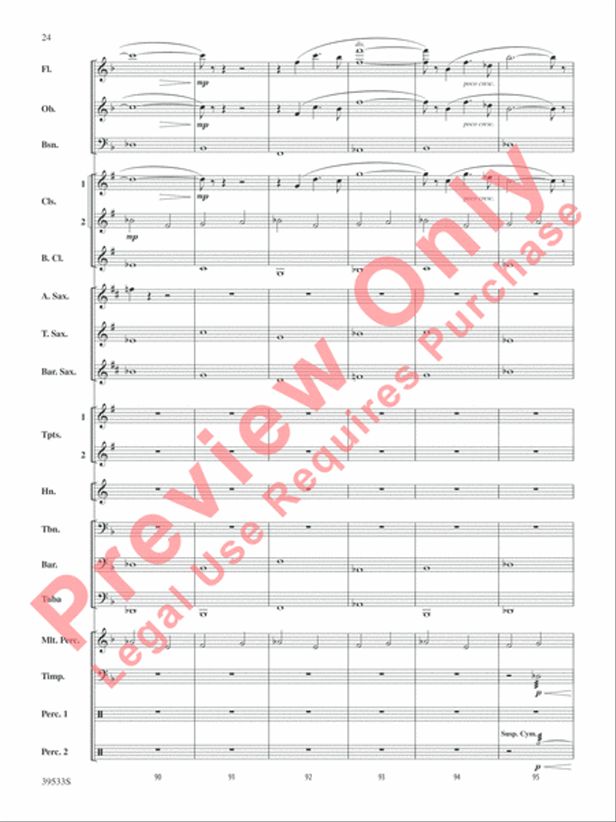 Dark Shadows (from the Original Motion Picture Soundtrack) Concert Band scores gallery preview page 25