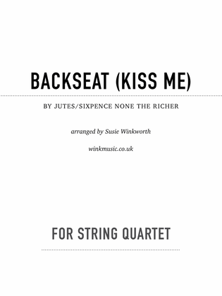 Book cover for Backseat (Kiss Me)