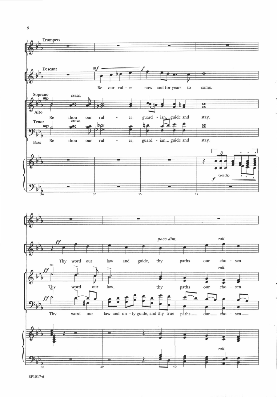God of Our Fathers - Currie 4-Part scores gallery preview page 5
