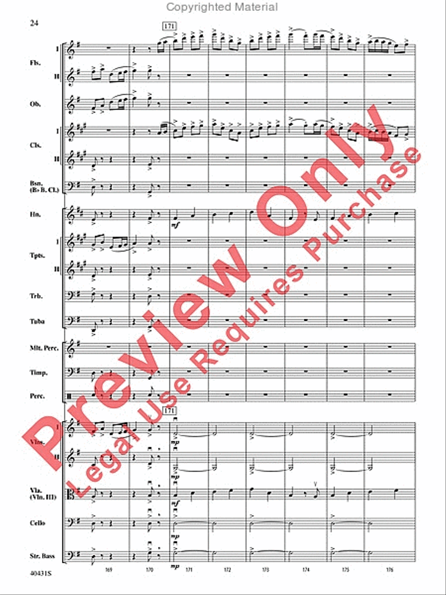 Leroy Anderson's Irish Suite, Part 2 (Themes from) Full Orchestra scores gallery preview page 25