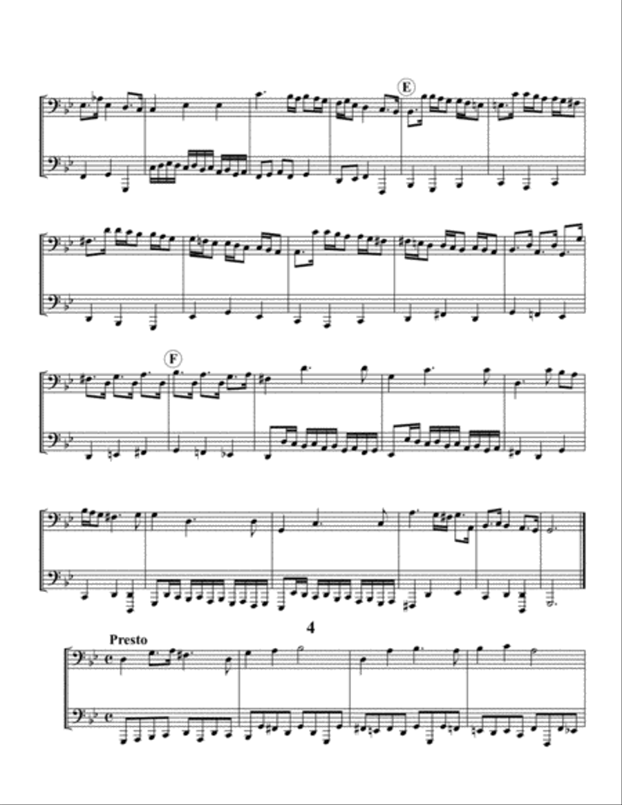 Selected Duets from Handel's Flute Sonatas Flute scores gallery preview page 6
