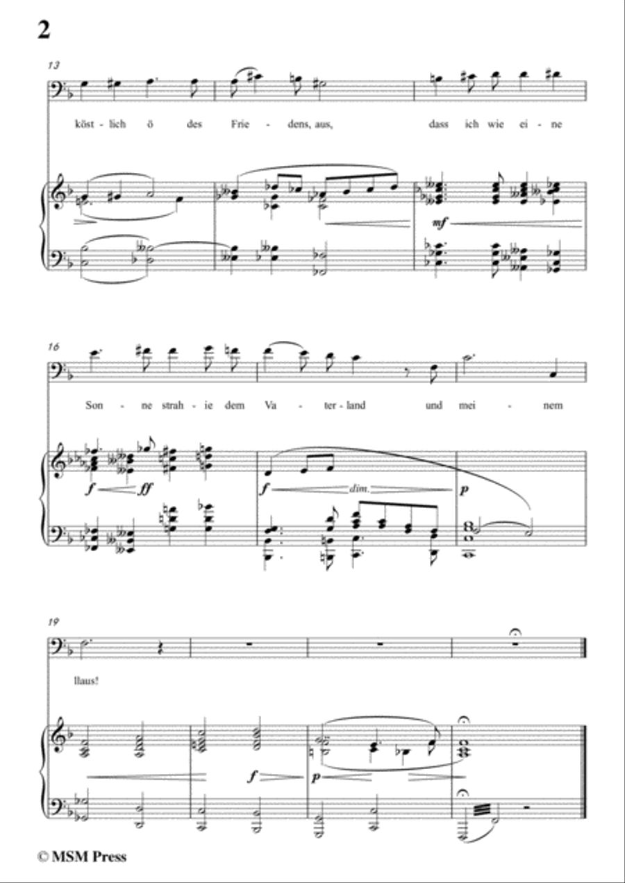 Wolf-Der König bei der Krönung in F Major,for Voice and Piano Voice Solo scores gallery preview page 4