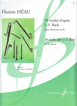 Book cover for 30 Etudes D'Apres J.S. Bach Vol. 1: 14 Etudes