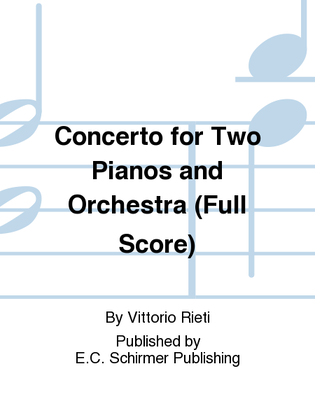 Concerto for Two Pianos and Orchestra (Additional Full Score)
