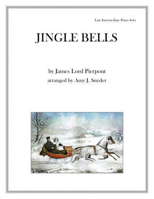 Book cover for Jingle Bells, piano solo