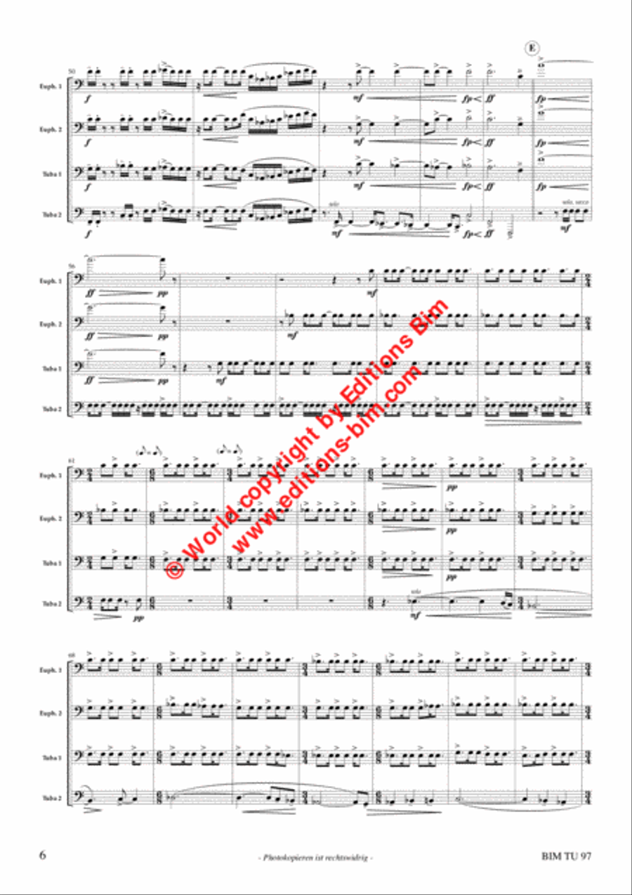 Consequences Consequences Tuba Quartet scores gallery preview page 5