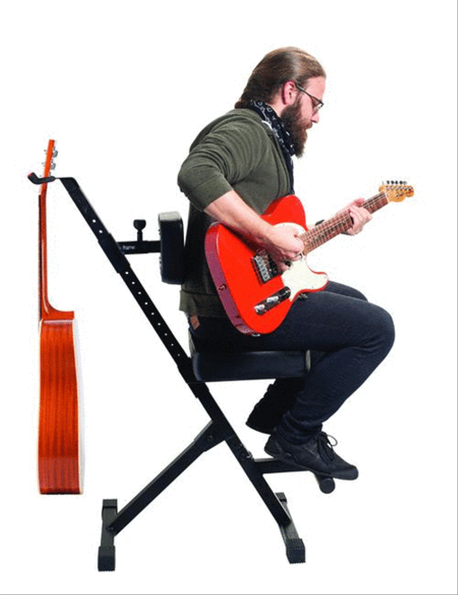 Deluxe Guitar Seat with Adjustable Back Rest and Guitar Hanger Musical Instruments scores gallery preview page 14
