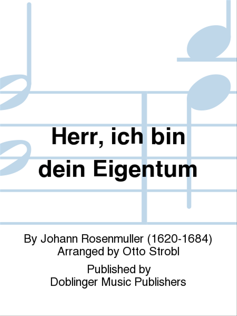 Herr, ich bin dein Eigentum Choir scores gallery preview page 1