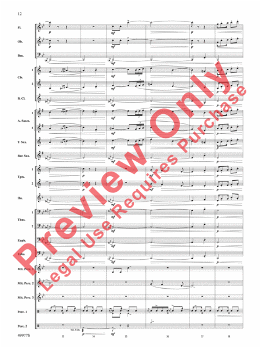 Tha Mi Sgìth Tha Mi Sgìth Concert Band scores gallery preview page 13