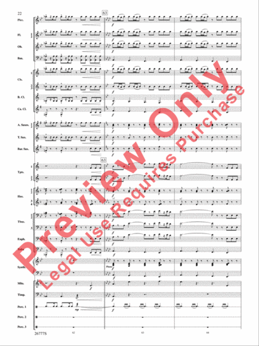 Soaring with John Williams Concert Band scores gallery preview page 23