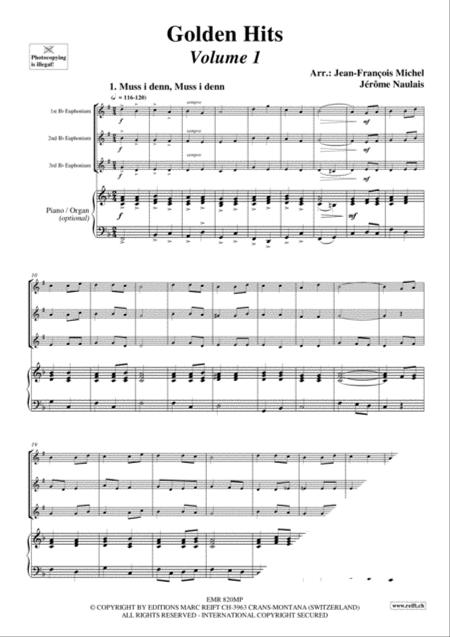 Golden Hits Euphonium Trio scores gallery preview page 3