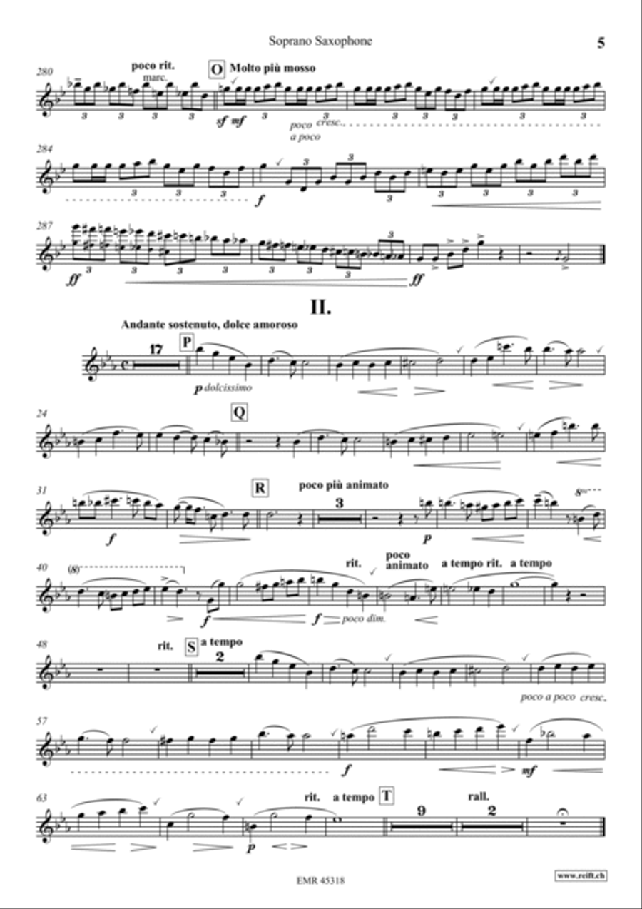 Konzert No. 1 f-moll Soprano Saxophone scores gallery preview page 6