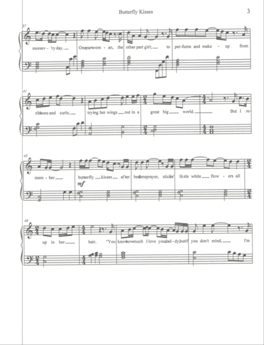 Butterfly Kisses Butterfly Kisses Small Ensemble scores gallery preview page 3
