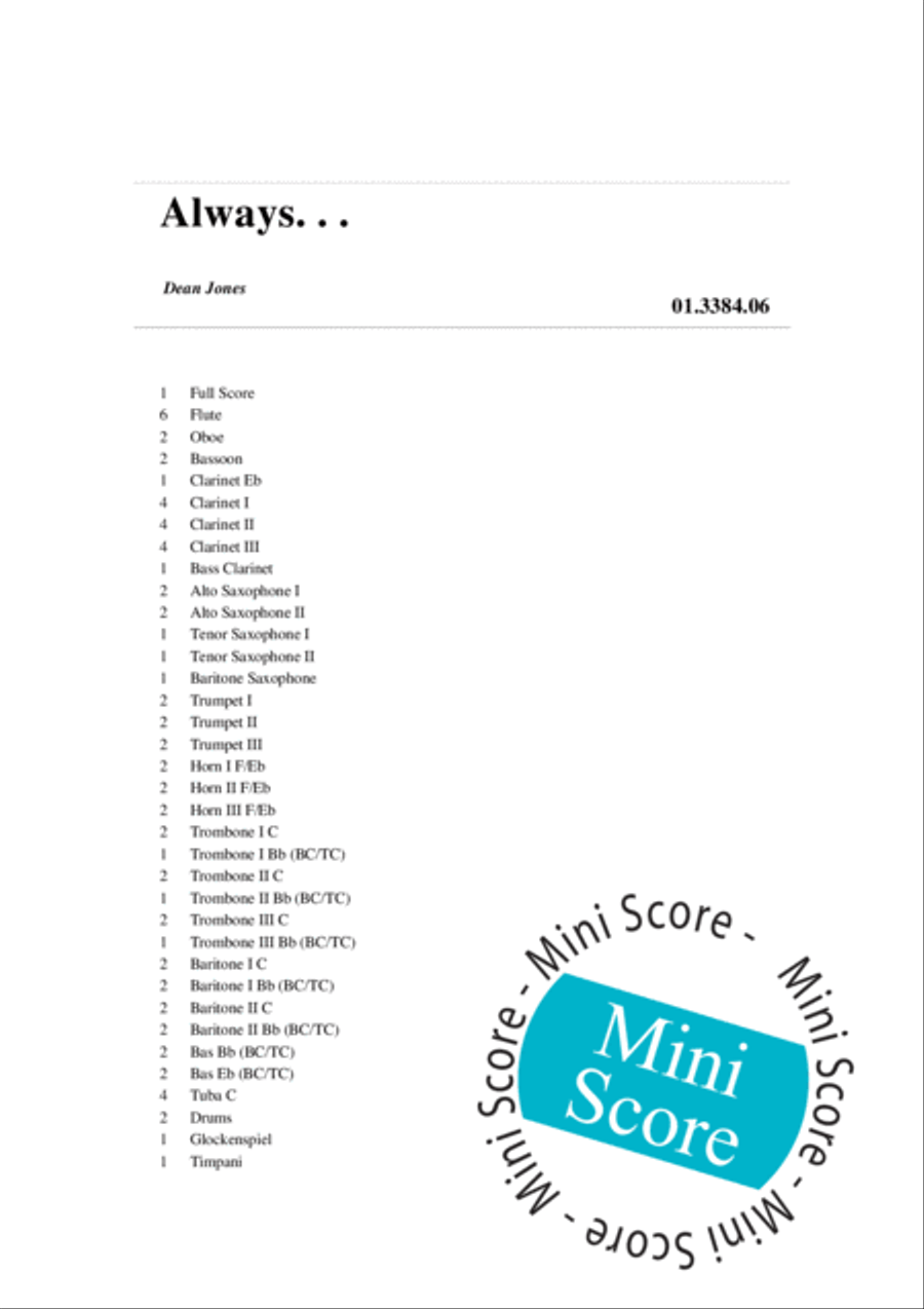 Always... Concert Band scores gallery preview page 4