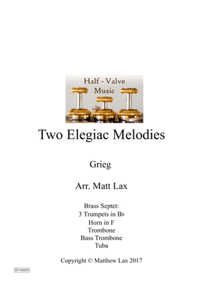 Book cover for Two Elegiac Melodies (Brass Septet)