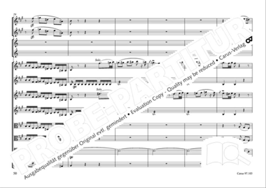 Concertone in D major Horn scores gallery preview page 51