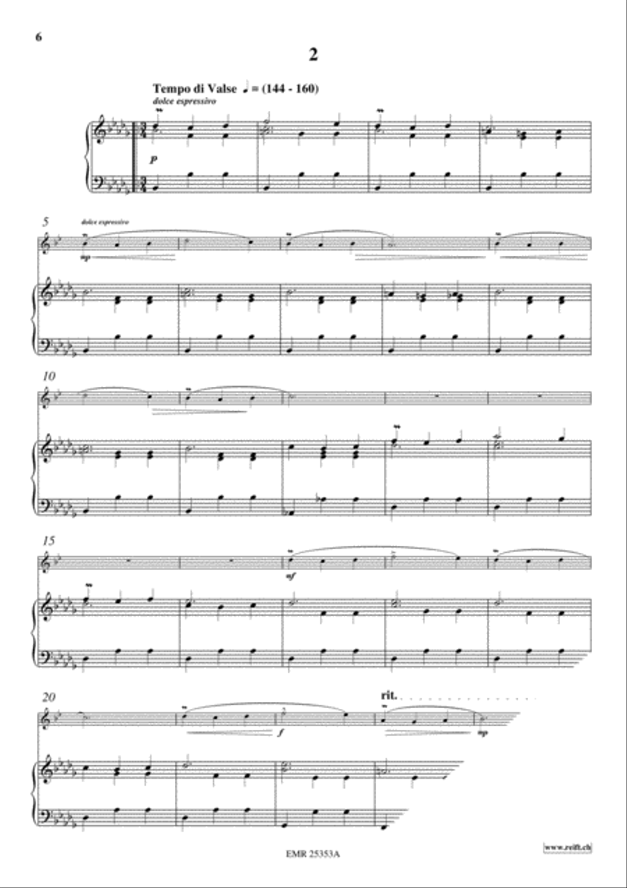 2 Waltzes Baritone Saxophone scores gallery preview page 4
