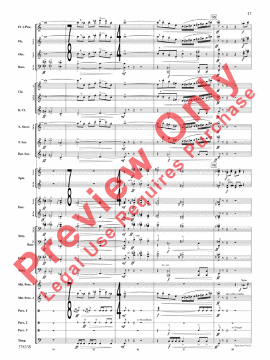 Symphonic Essay Symphonic Essay Concert Band scores gallery preview page 18