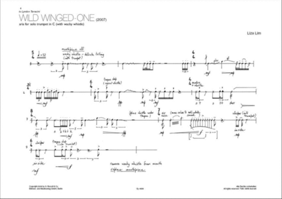 Wild Winged-One Trumpet Solo scores gallery preview page 2