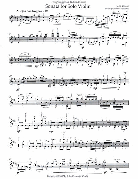 Sonata for Solo Violin