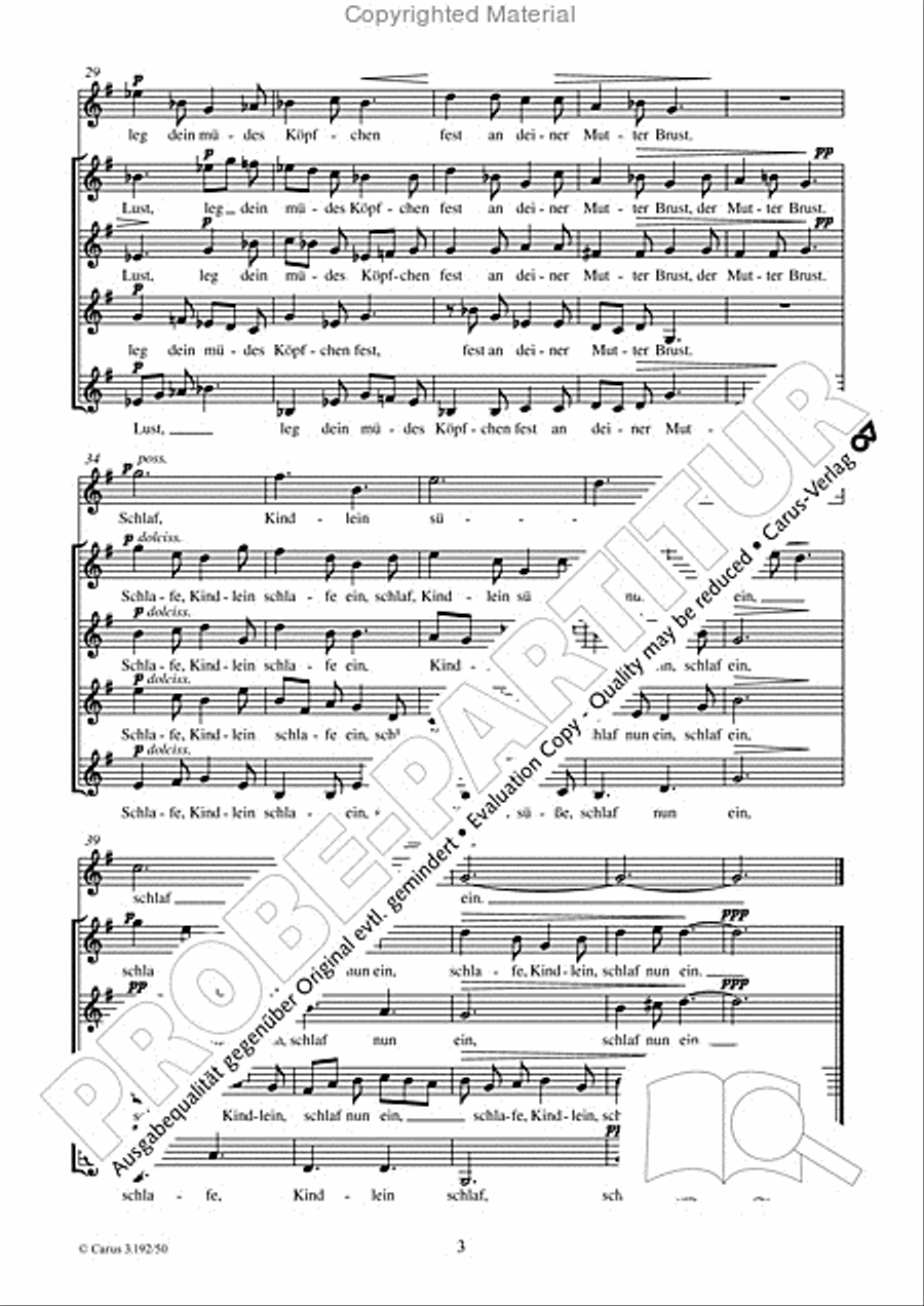 Maria Wiegenlied SSAA scores gallery preview page 4